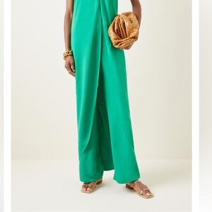 Johanna Ortiz Garden Oasis Trousers in Emerald - Size 6